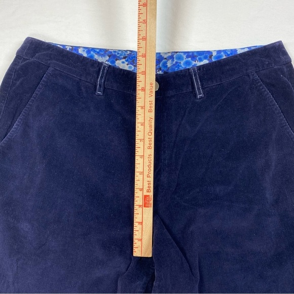 Bonobos Mens 34x31 Corduroy Pants Cuffed Navy Blue Cotton Lycra Thin Wale - Picture 10 of 13
